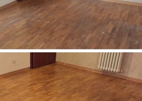 Parquet levigato e verniciato